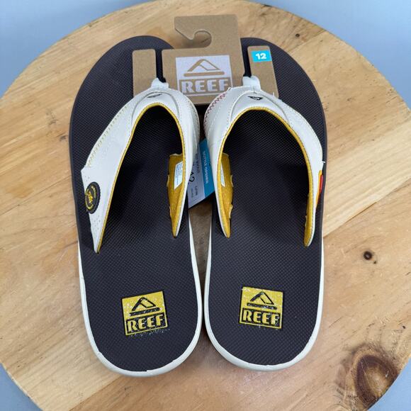 Reef Spackler Golf Sandals Mens Size 12 Limited Edition Flip Flops 19th Hole NEW - Picture 1 of 9
